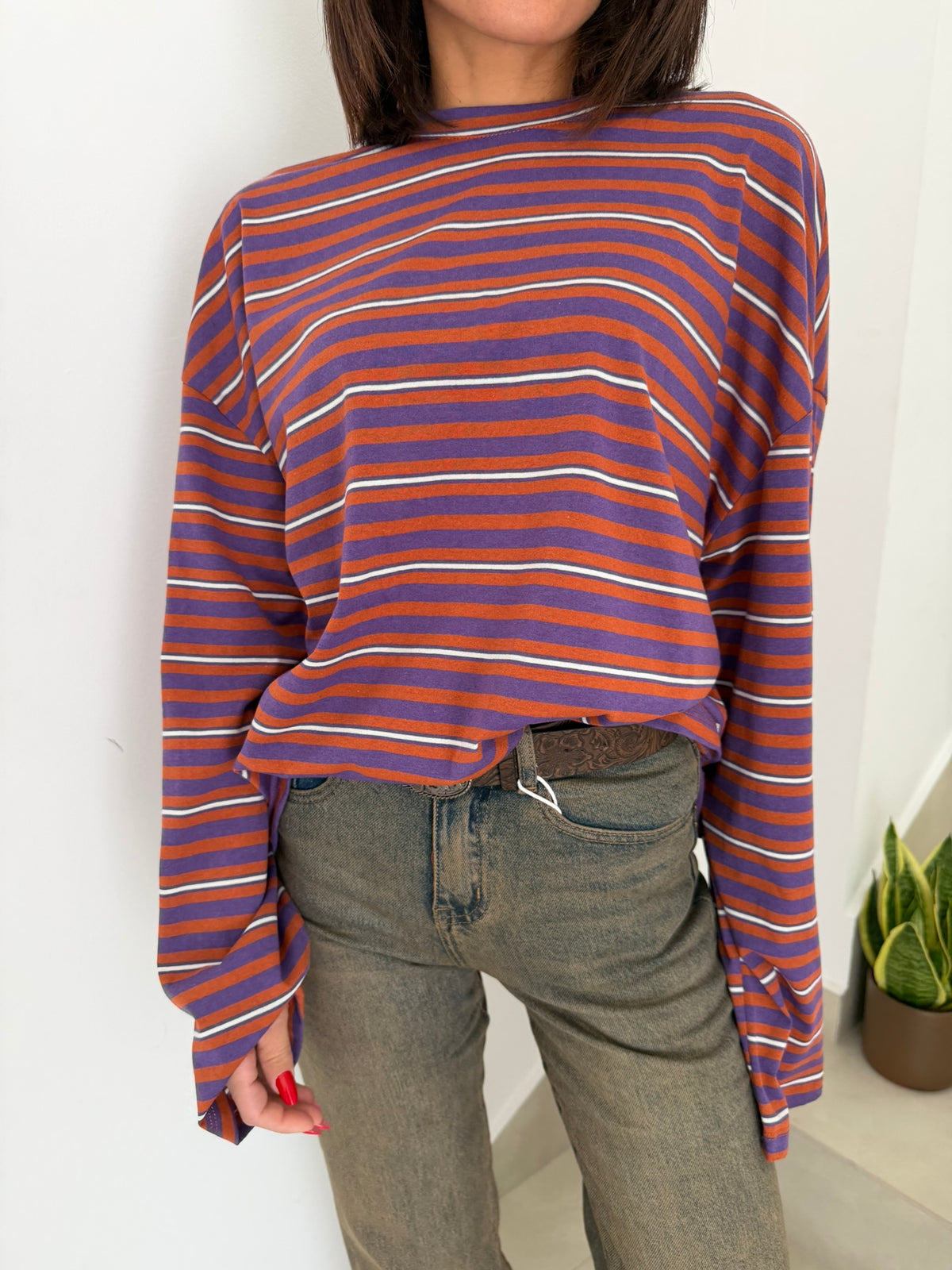 MAGLIA OVERSIZE A RIGHE BY LUMINA