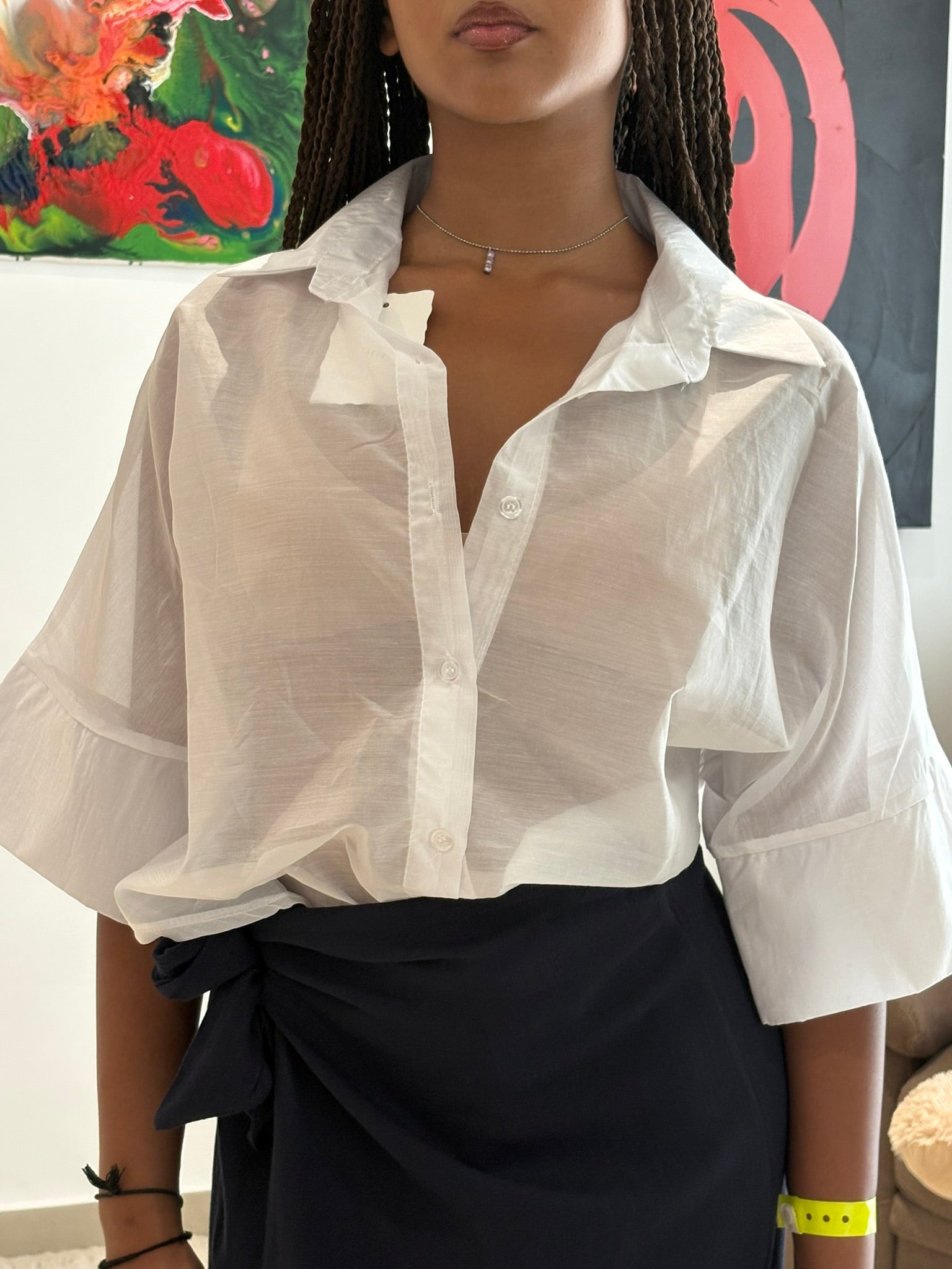 CAMICIA VELATA MANICA CORTA - VELA