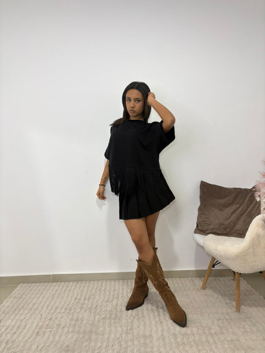 PANTAGONNA A PIEGHE - " PLISSE CHIC"