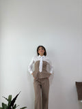 CAMICIA COTTON CON CRAVATTA
