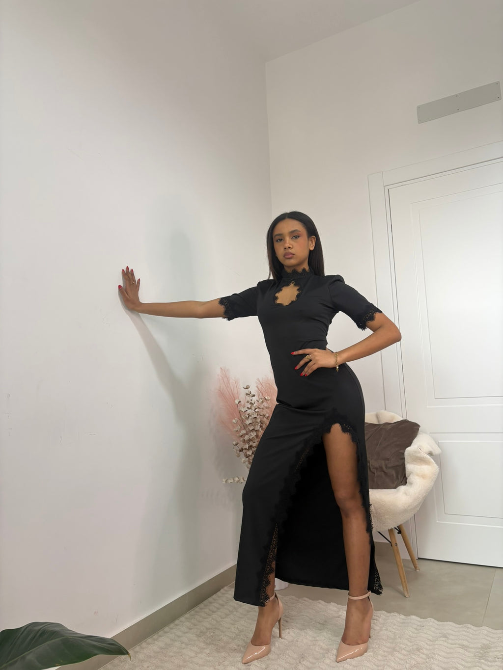 ABITO IN LYCRA LUNGO - " CHANTILLY DRESS "