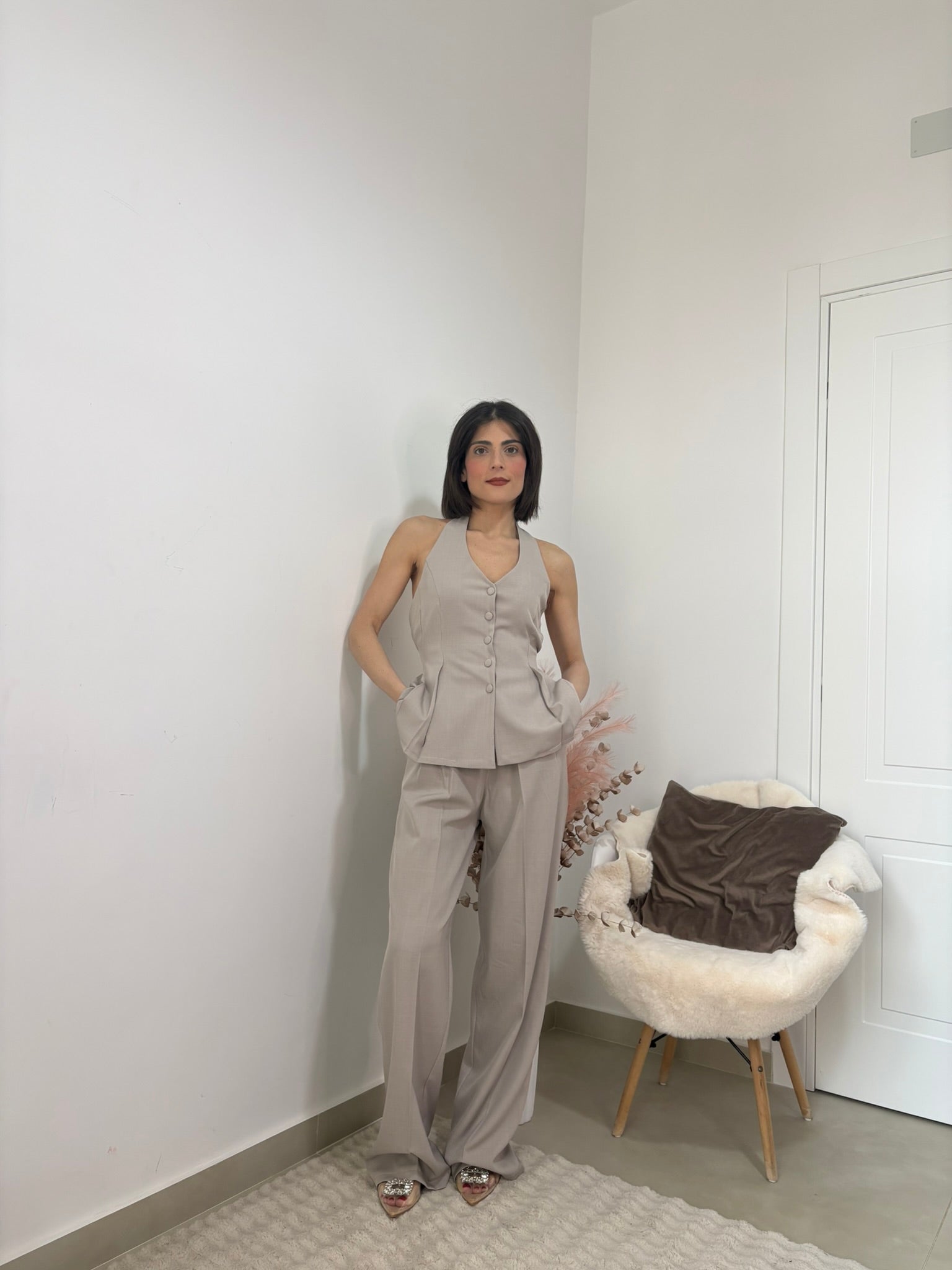COORDINATO CON GILET - "GLAMOUR"