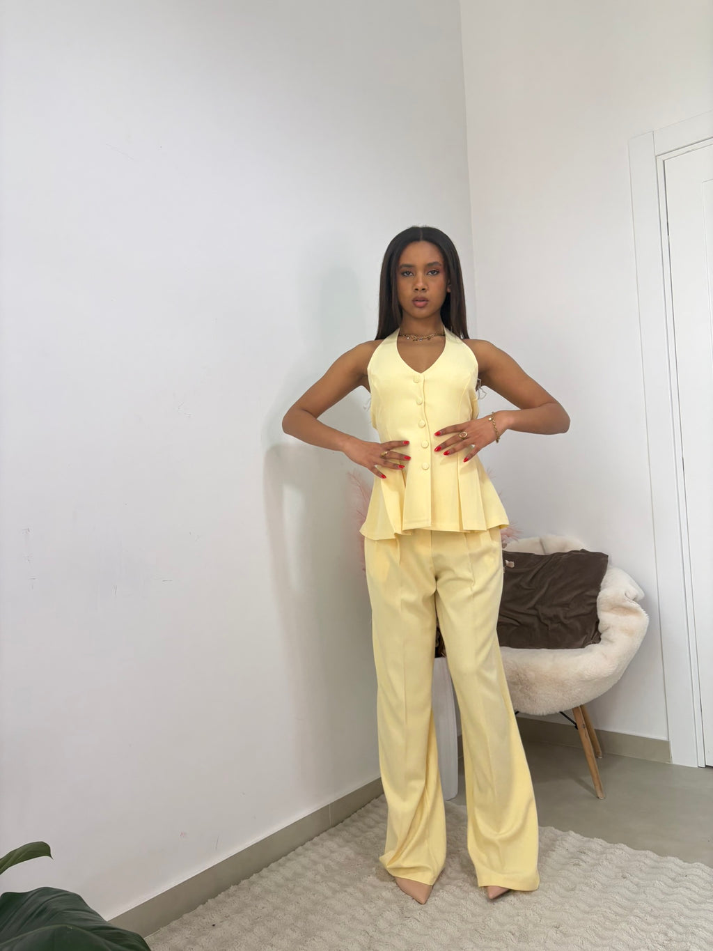 COORDINATO CON GILET - "GLAMOUR"