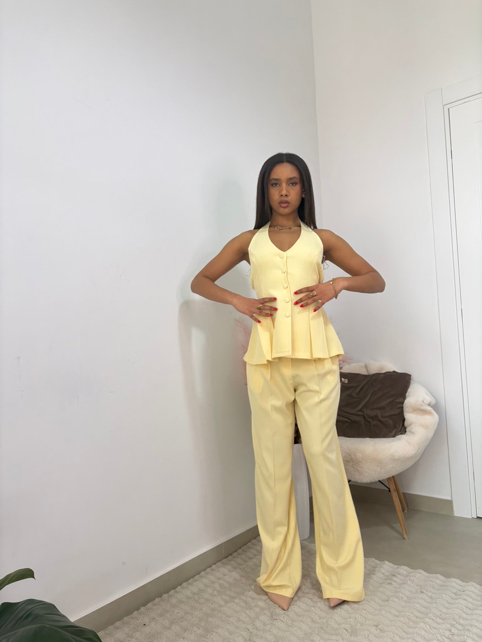 COORDINATO CON GILET - "GLAMOUR"