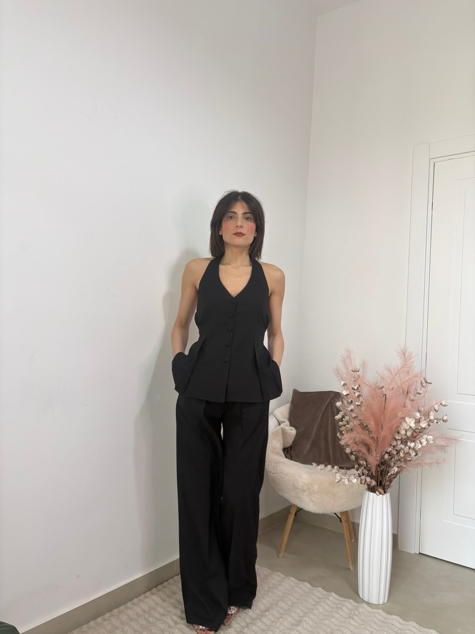 COORDINATO CON GILET - "GLAMOUR"
