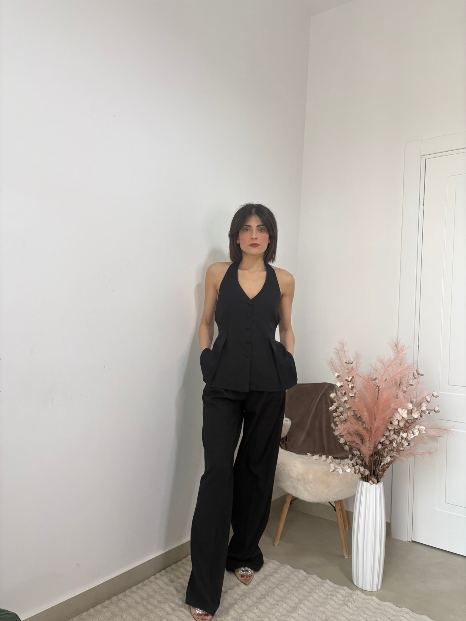 COORDINATO CON GILET - "GLAMOUR"