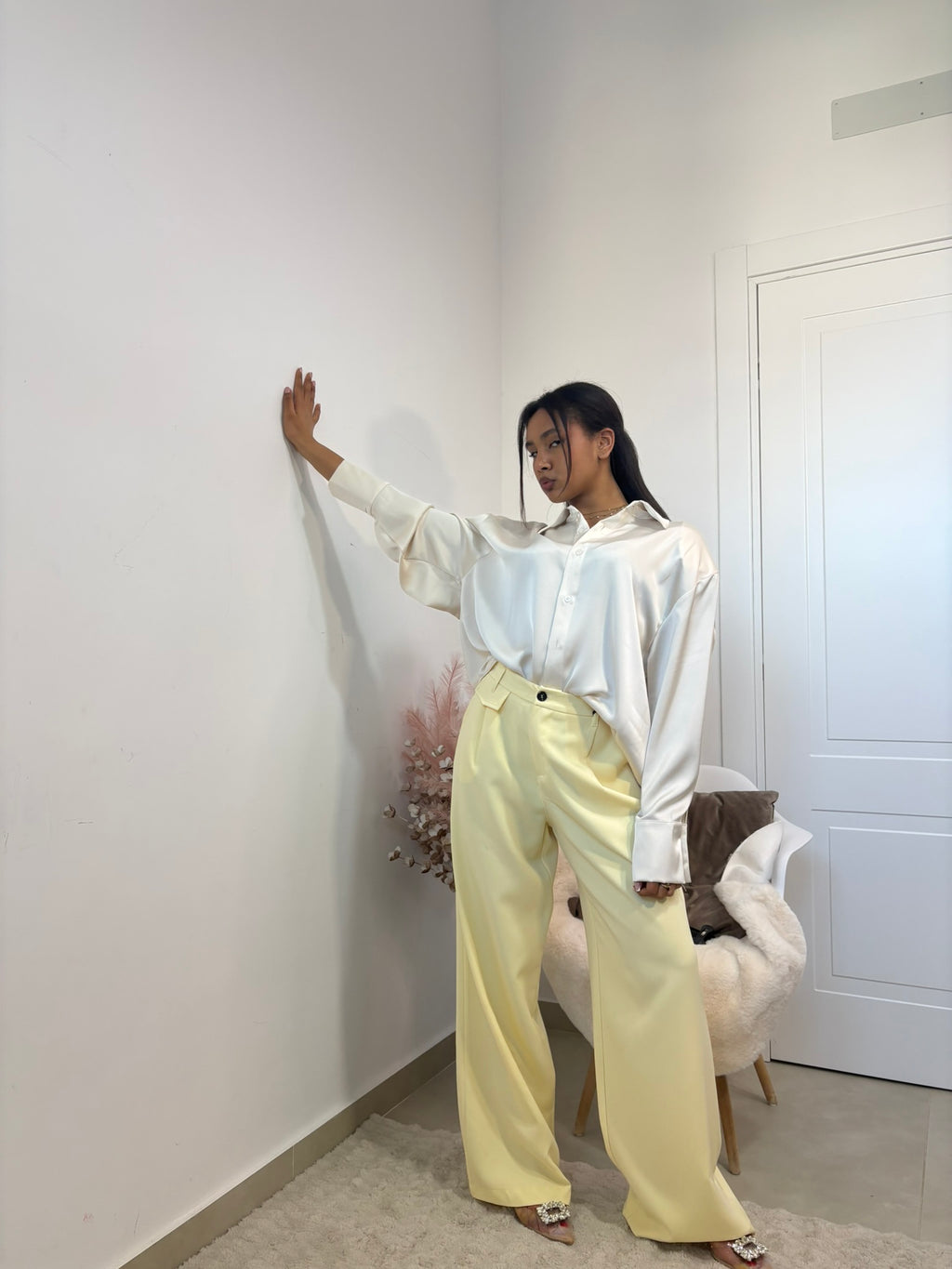 CAMICIA IN SATIN - "JUST "