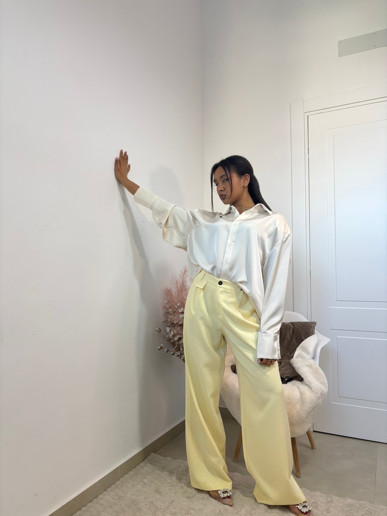 CAMICIA IN SATIN - "JUST "