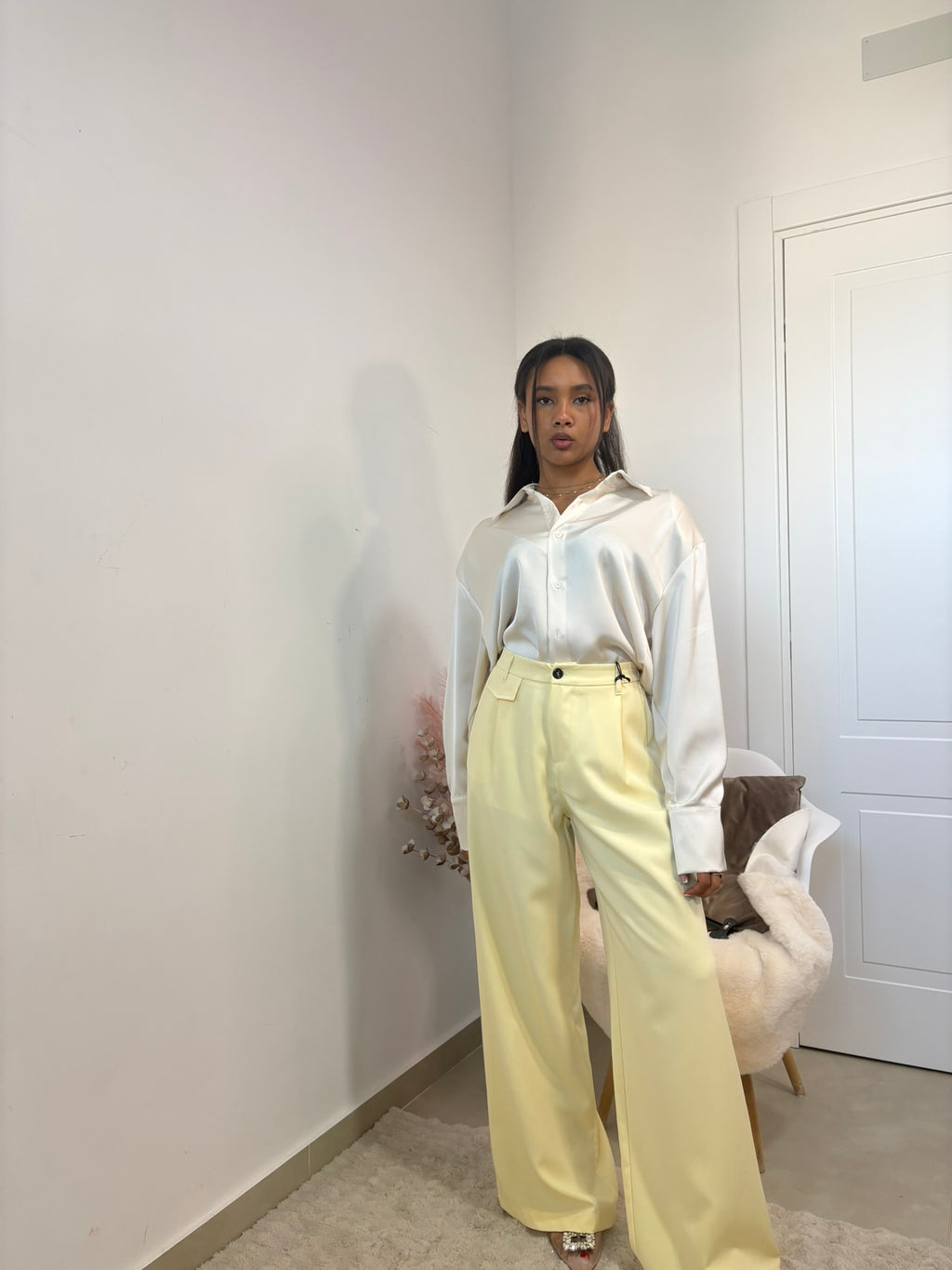 CAMICIA IN SATIN - "JUST "