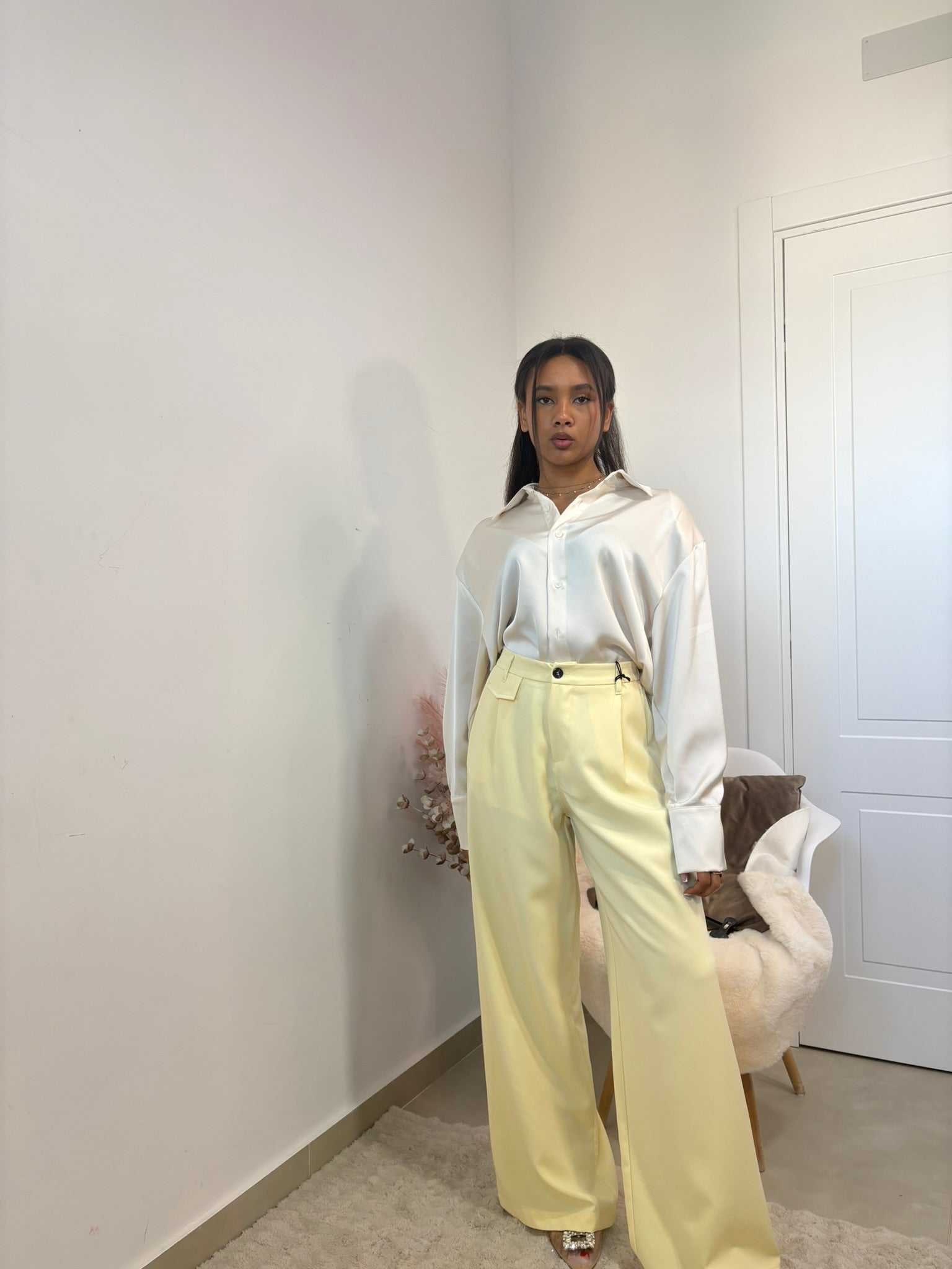 CAMICIA IN SATIN - "JUST "