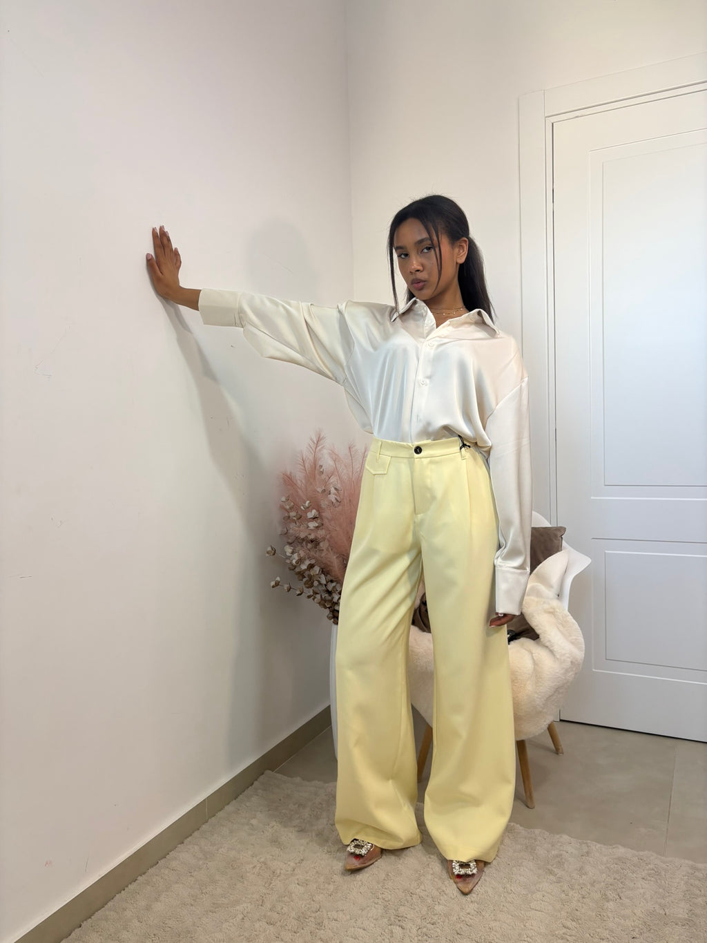 CAMICIA IN SATIN - "JUST "
