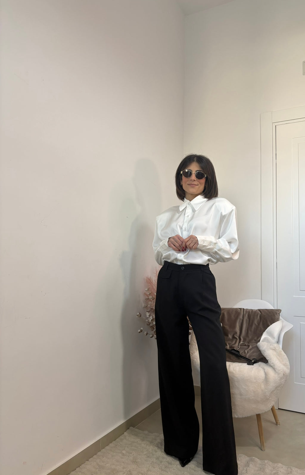 CAMICIA IN SATIN - "JUST "
