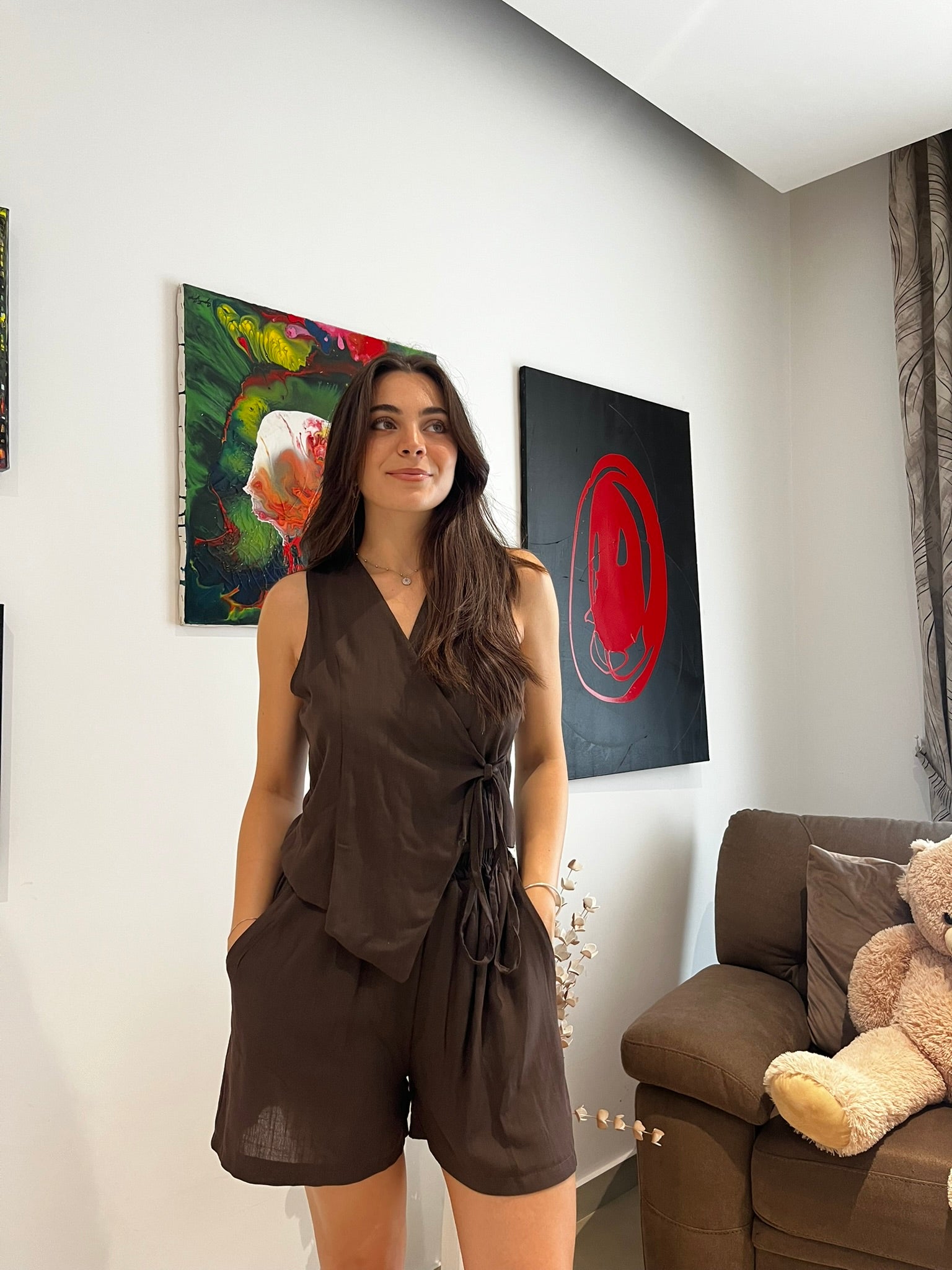 COORDINATO PANTALONCINO+GILET - LONDRA