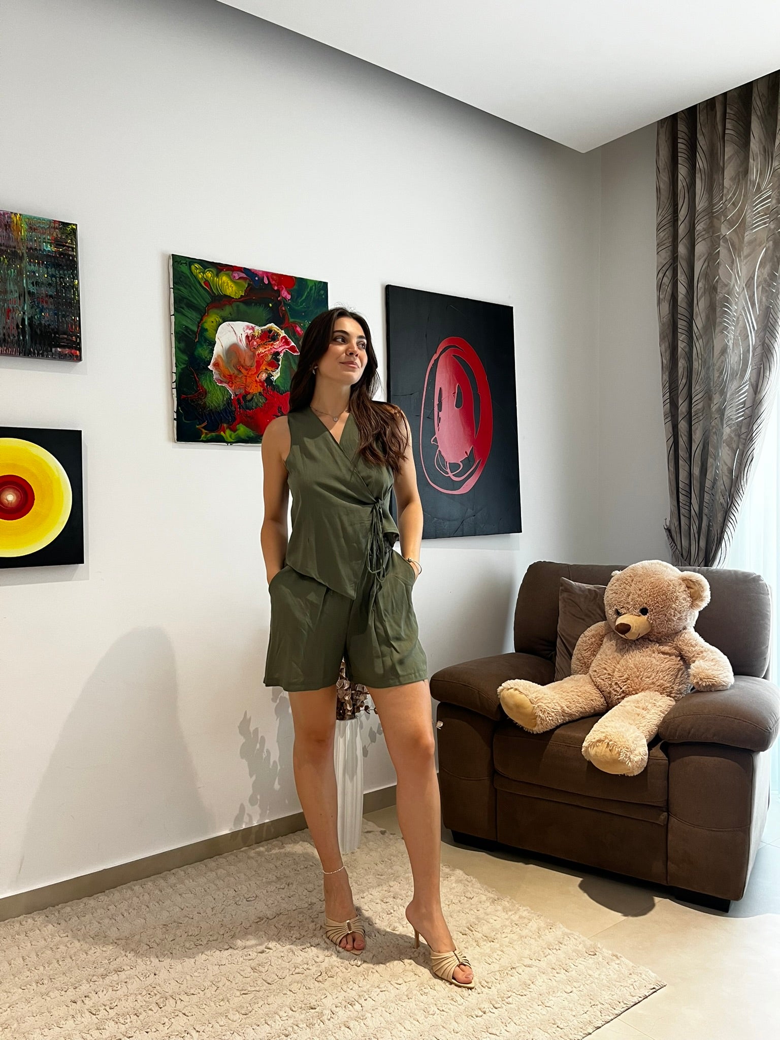 COORDINATO PANTALONCINO+GILET - LONDRA