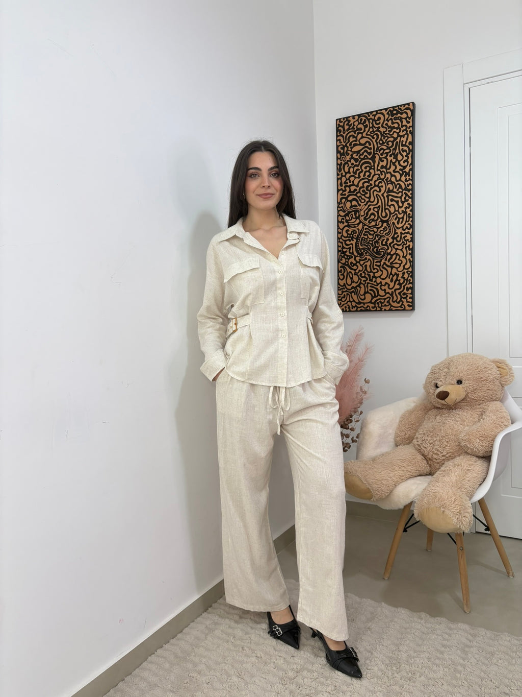 COORDINATO IN LINO - " SUMMER"