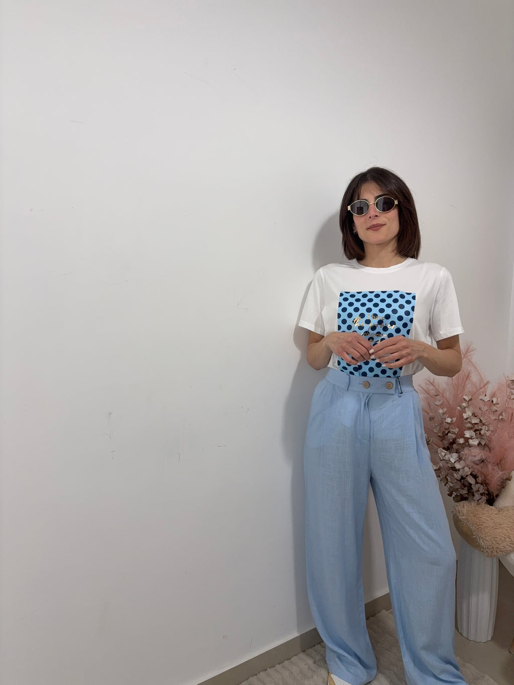 PANTALONI IN LINO - " ESSENTIAL "