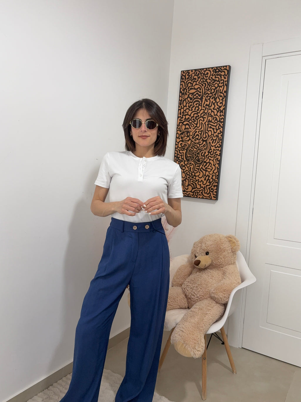 PANTALONI IN LINO - " ESSENTIAL "