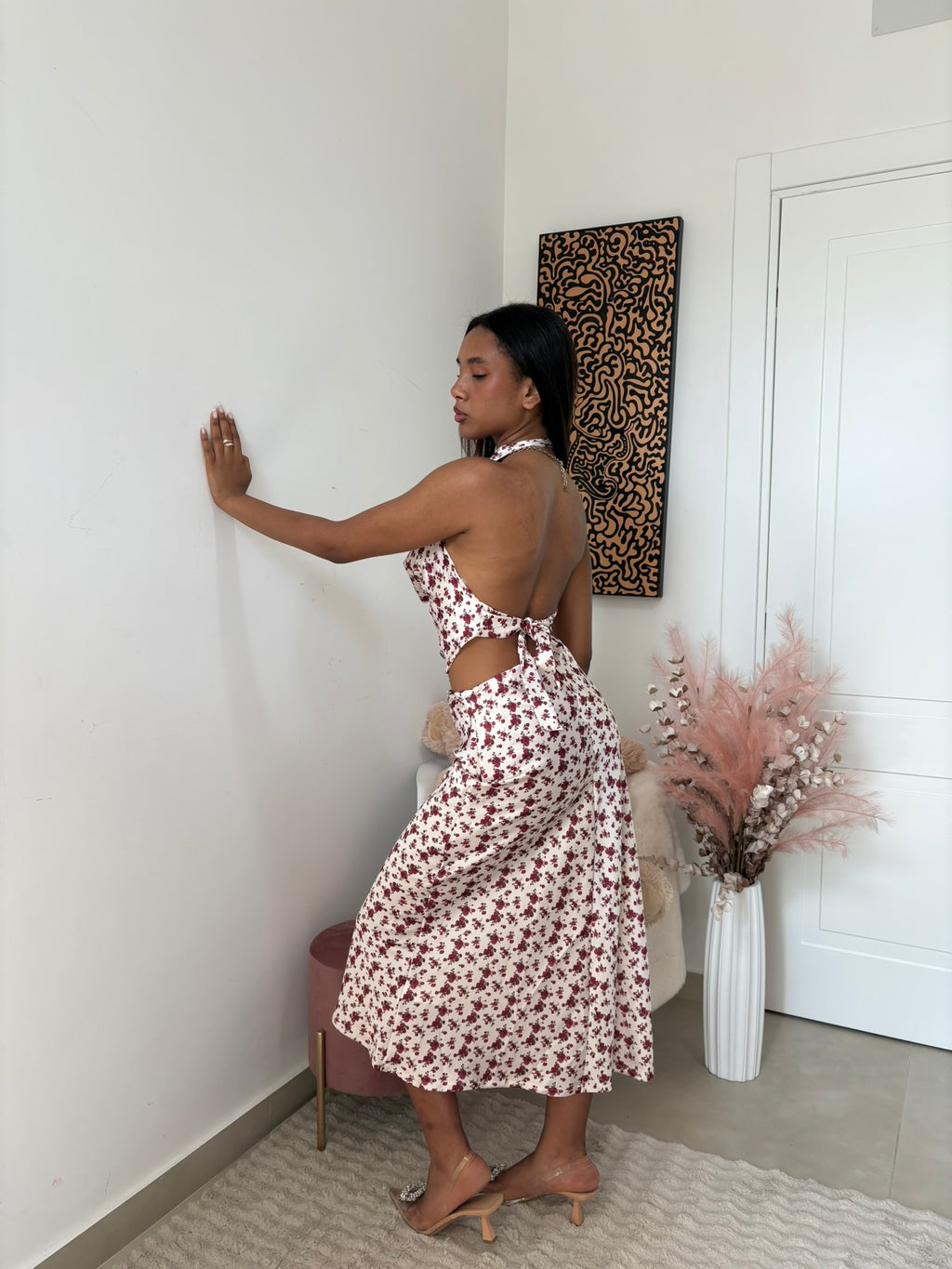COORDINATO IN SATIN - " FLORA"
