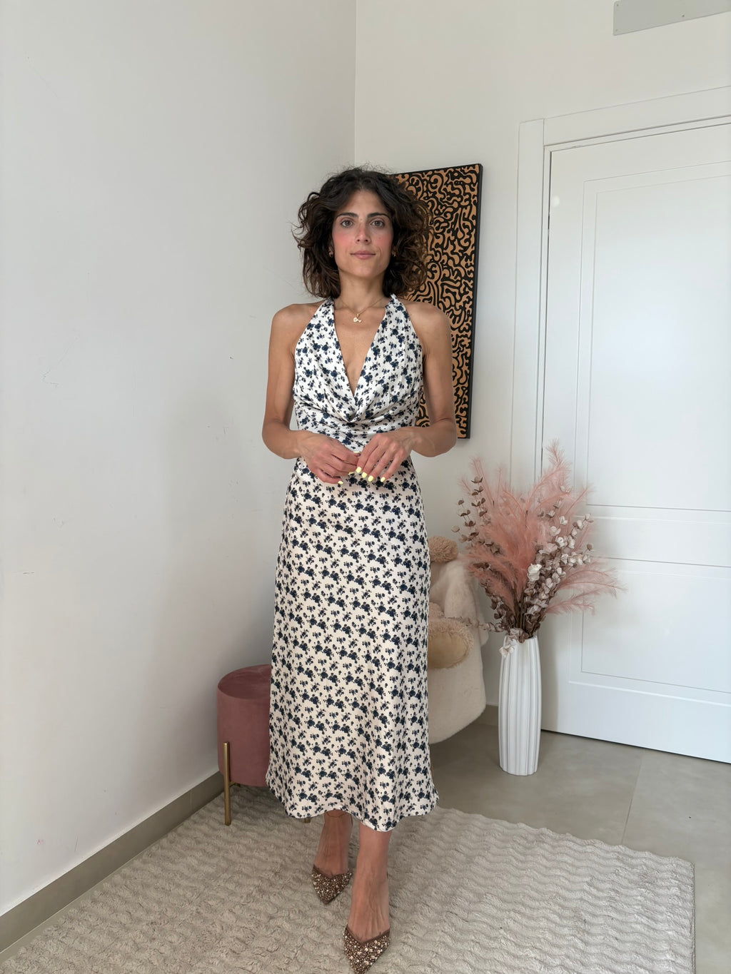 COORDINATO IN SATIN - " FLORA"