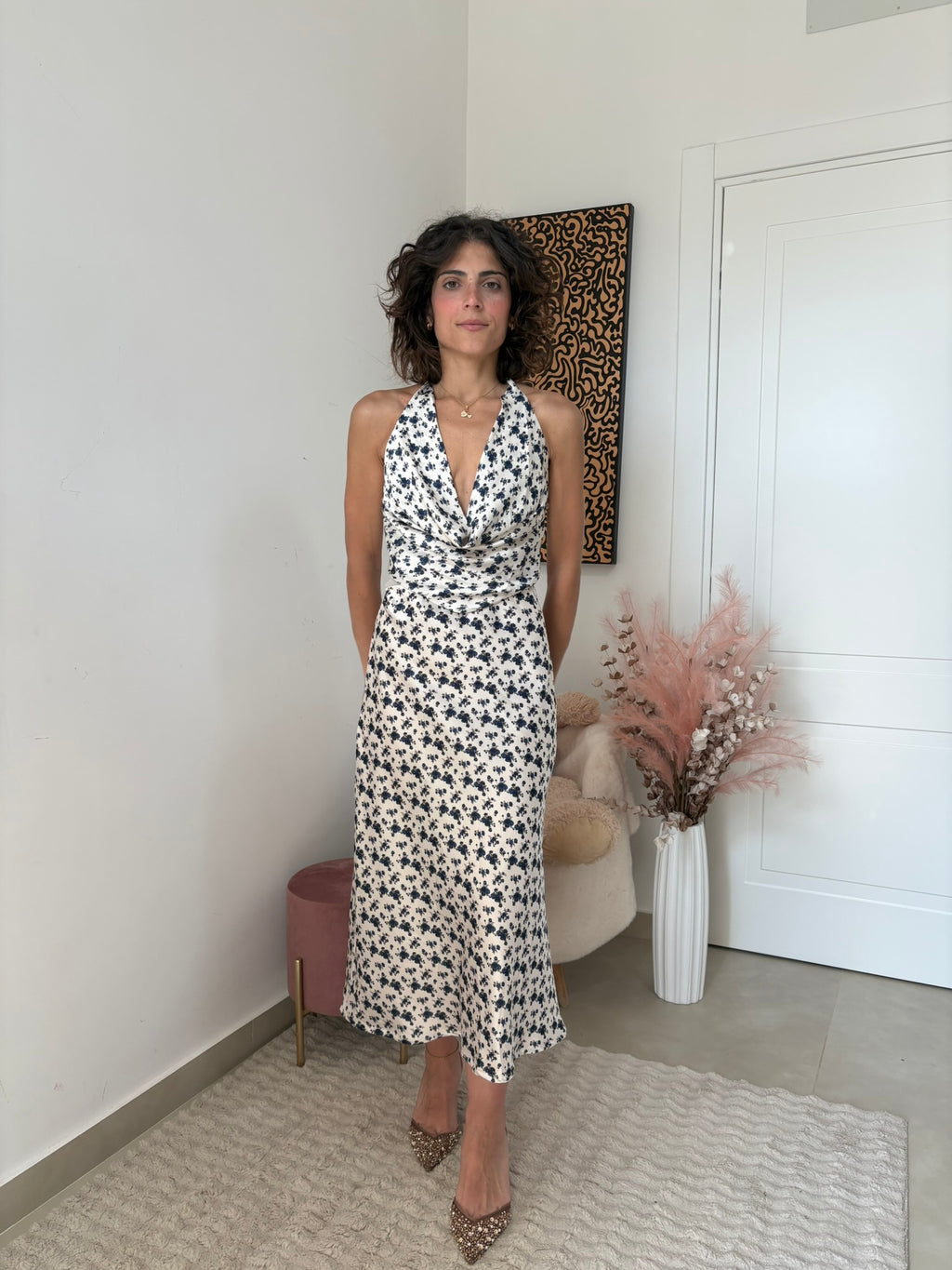 COORDINATO IN SATIN - " FLORA"