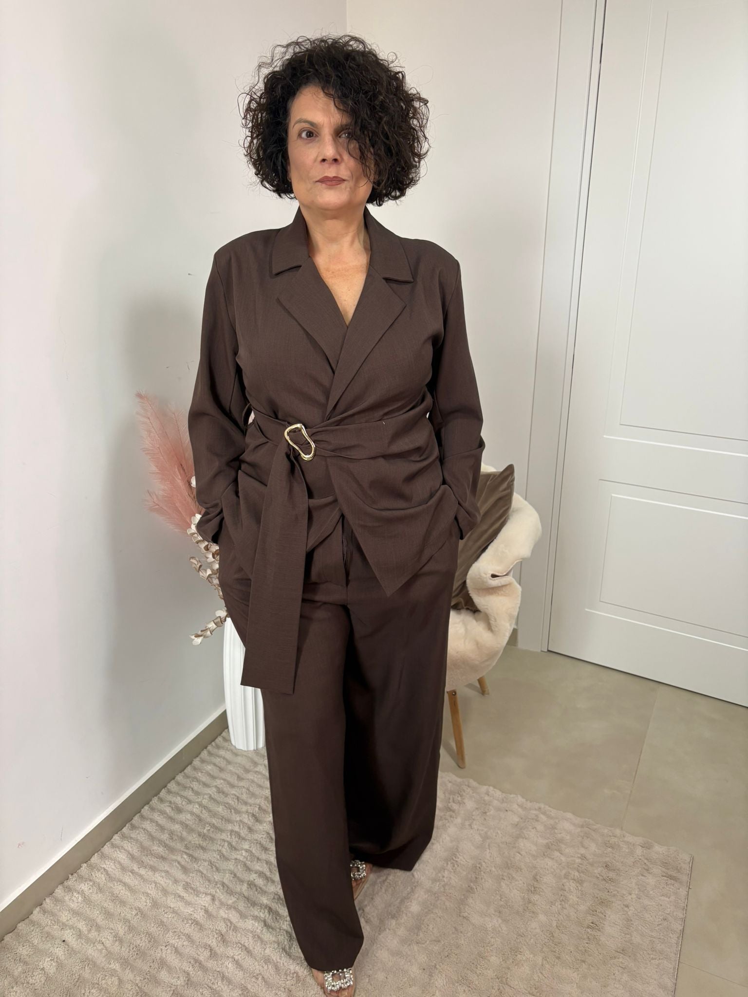 TAILLEUR CURVY - " MOCHA"
