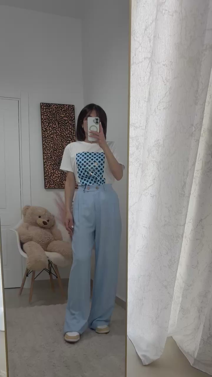 PANTALONI IN LINO - " ESSENTIAL "